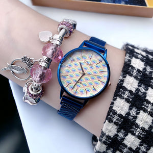 Regalo Perfecto para Amor y Amistad: Hermoso Set de Reloj y Pulsera