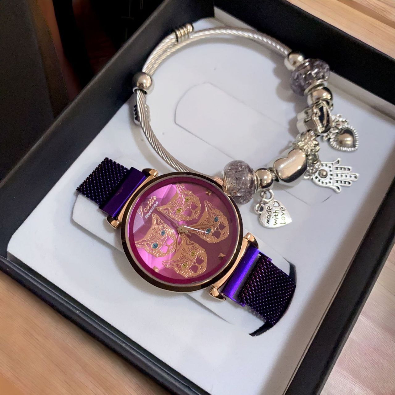 Regalo Perfecto para Amor y Amistad: Hermoso Set de Reloj y Pulsera