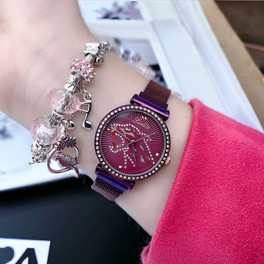 Regalo Perfecto para Amor y Amistad: Hermoso Set de Reloj y Pulsera