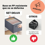 Set Organizadores Deluxe x3: Libera Espacio y Mantén Todo en Su Lugar