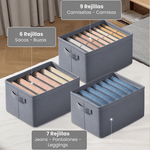 Set Organizadores Deluxe x3: Libera Espacio y Mantén Todo en Su Lugar